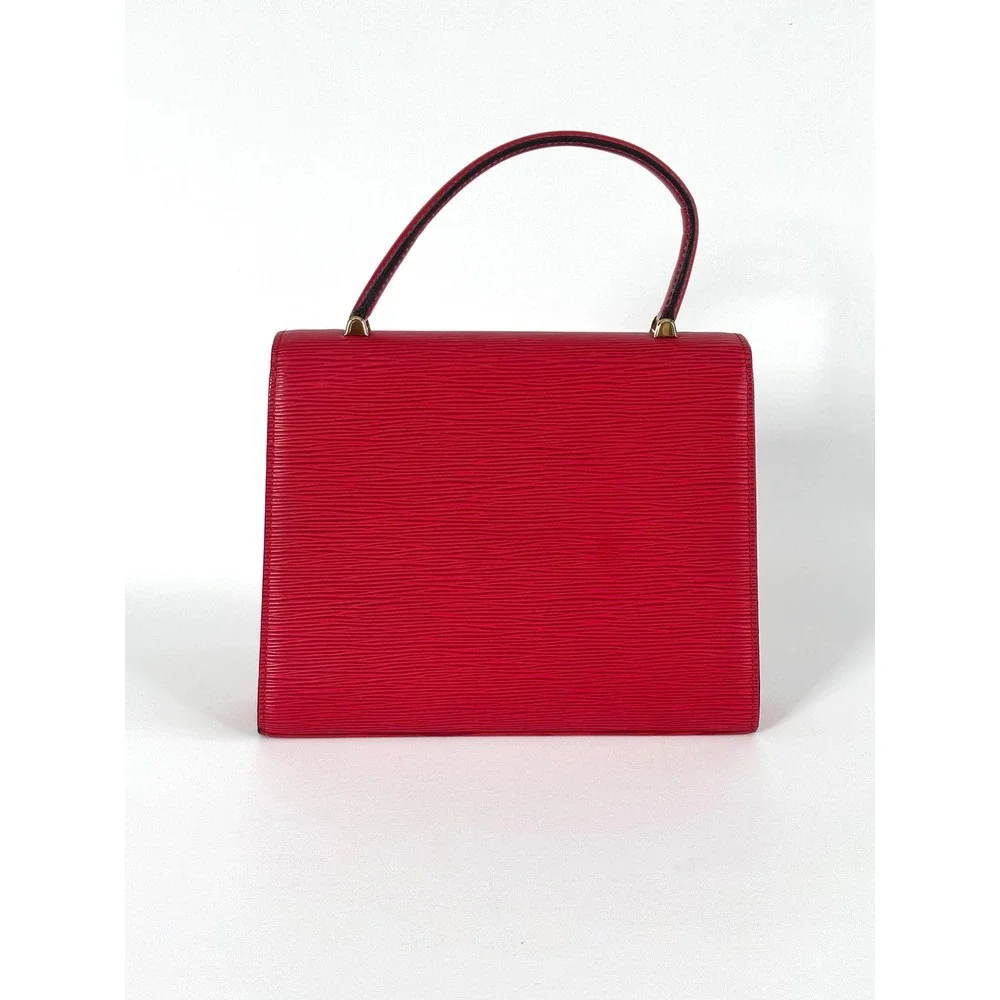 Louis Vuitton Malesherbes Red Epi Leather Top Handle Gold Hardware, Vintage
